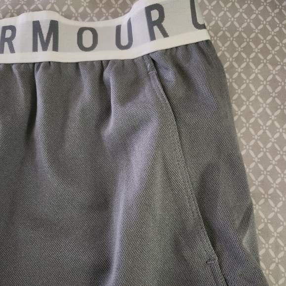 Under Armour Gray Play Up Shorts 3.0 - Picture 6 of 9